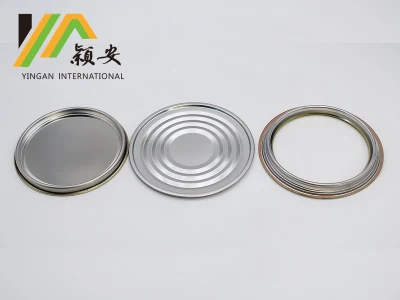 Fornecedor chinês de componente de lata de folha de flandres, tampa do anel inferior, componente de lata de tinta metálica